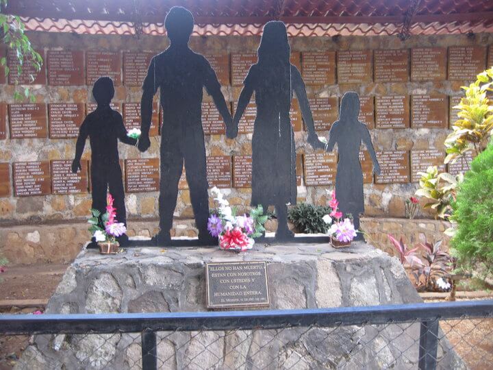el mozote monument, civil was el salvador history tour, perquin, arambala east el salvador